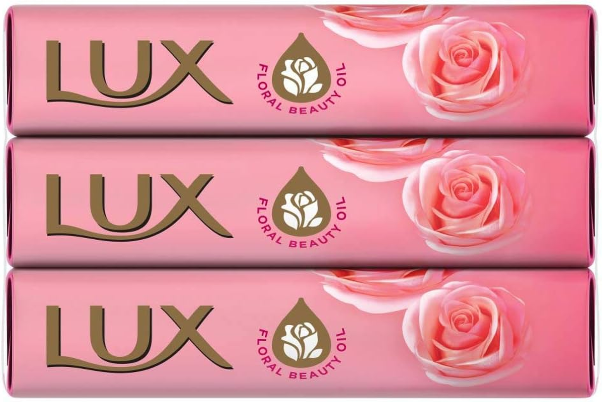 Lux Lux Soft Touch French Rose & Almond Oil Soap Bar, 100G (Pack of 3) image number 6