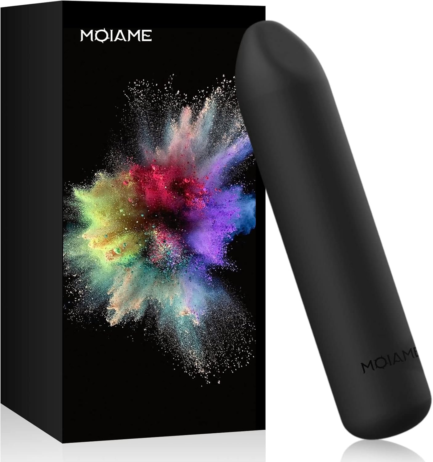 Silicone Bullet Vibrator for Women with Angled Tip, MOIAME Little Bullet Vibe with 10 Powerful Vibrations for Vaginal Clitoral Nipple Stimulation Waterproof Discreet Mini Vibrator, Rechargeable