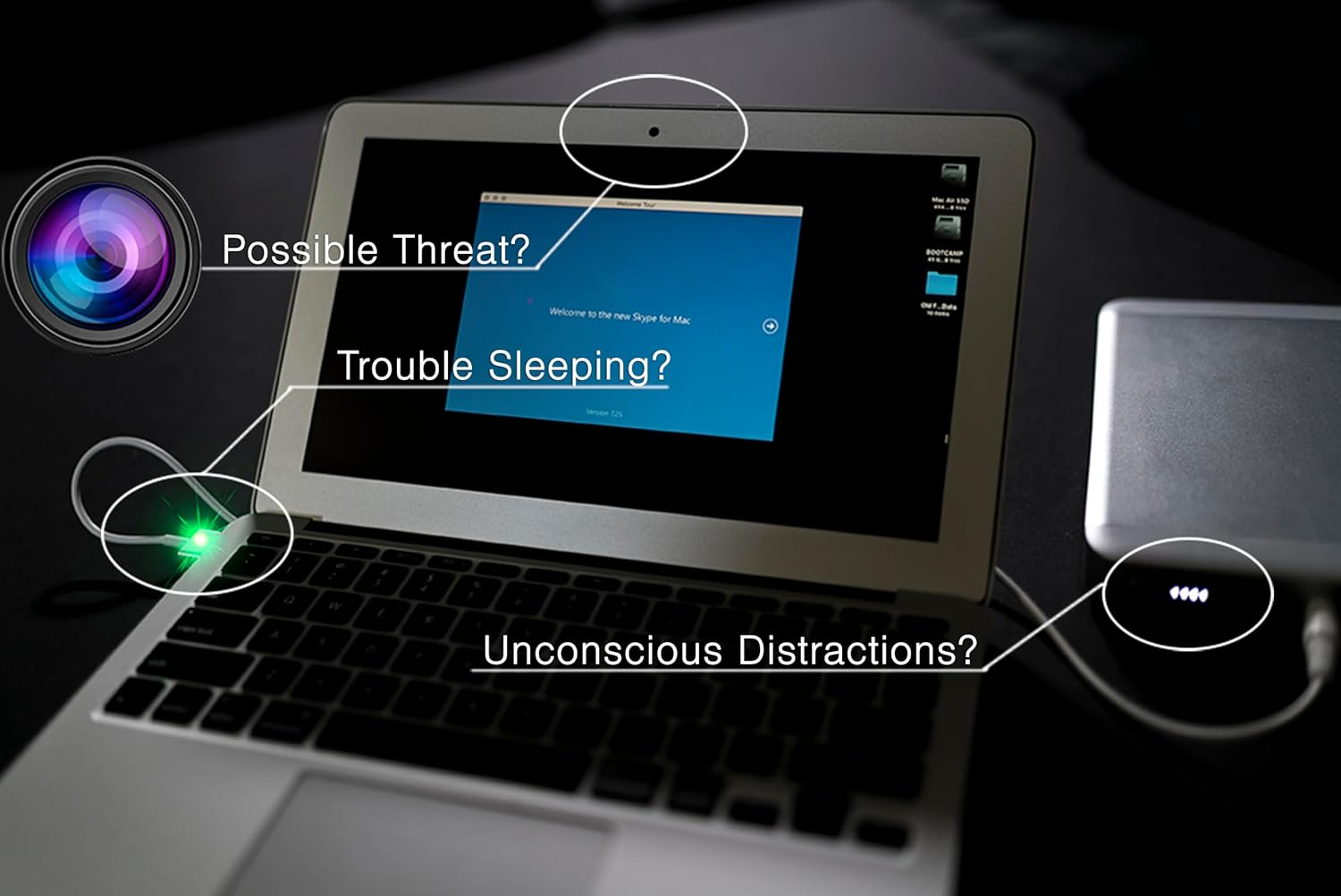 Lightdims Black Out Edition - Light Blocking LED Covers for Routers, Electronics and Appliances. Blocks 100% of Light, in Retail Packaging. image number 3