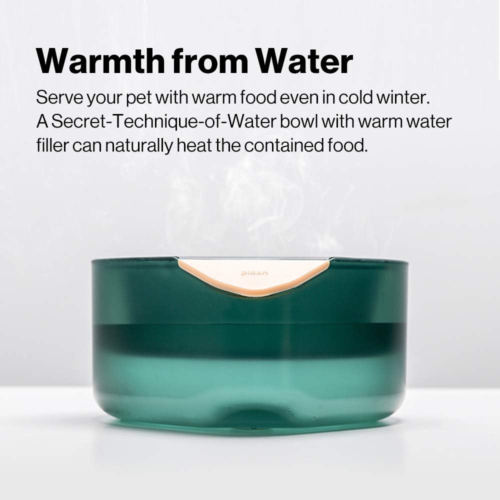 Pidan Cat Bowl Elevated Pet Feeder Raised Food and Water Bowl Stainless Steel Heating and Cooling by Water for Small Medium Large Cats and Dogs(Secret Technique of Water) (Single Bowl-L) image number 3