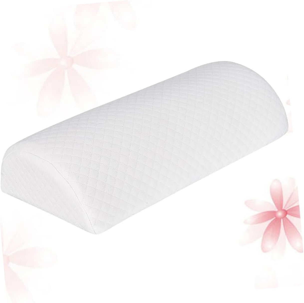 KICHOUSE Memory Leg Pillow Leg Rest Cushion for Knees and Thighs White Cotton Pillow for Bed image number 2