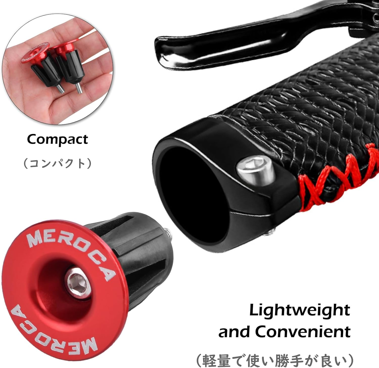 TRIWONDER Bicycle Bar End Plugs Aluminum Handlebar Caps Bike Handlebar Grips for Most Mountain Bike Road Bike image number 6