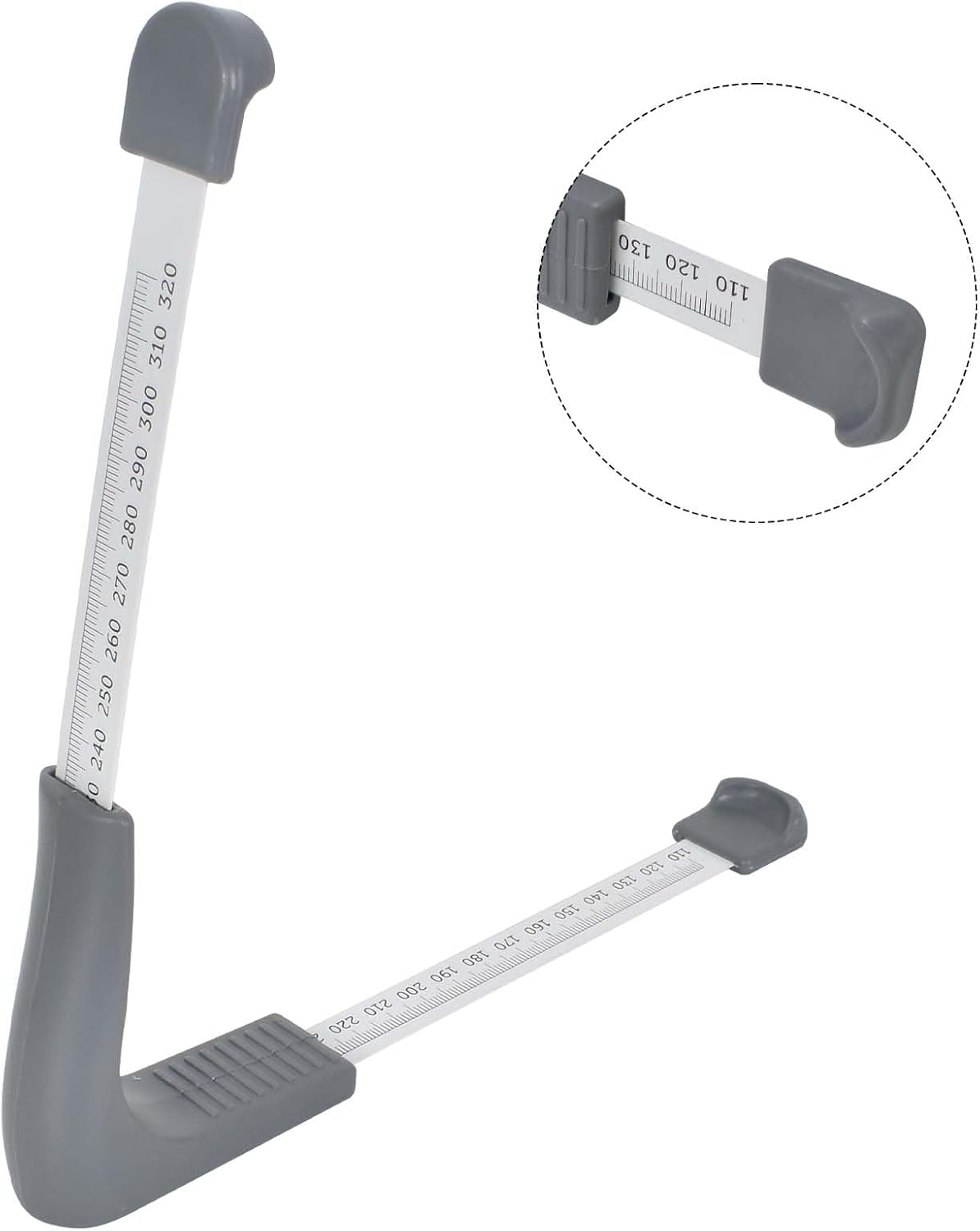 Telescopic Shoe Gauge, 110-320 Mm Shoe Measuring Ruler for Measuring Shoe Size, Portable Shoe Sizes, Foot Gauge, Foot and Inner Shoe Measuring Device, Shoe Size Gauge for Children, Adults image number 2