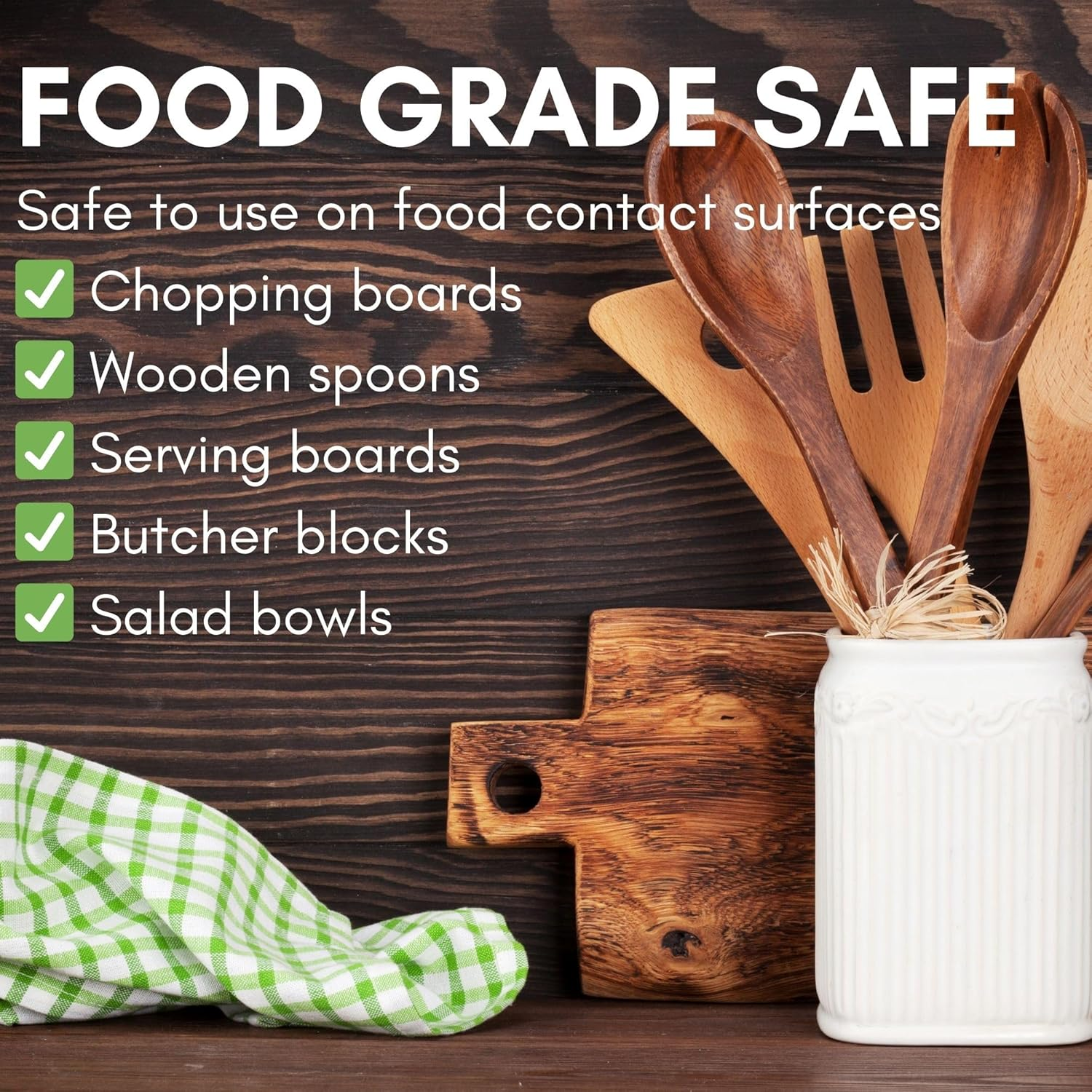 Chopping Board Oil Food Grade, Wood Conditioner & Finishing Oil, Ideal for Butcher Blocks, Cutting Boards, Wood Countertops, Wood Boards, Wooden Kitchen Utensils (200Ml) image number 4