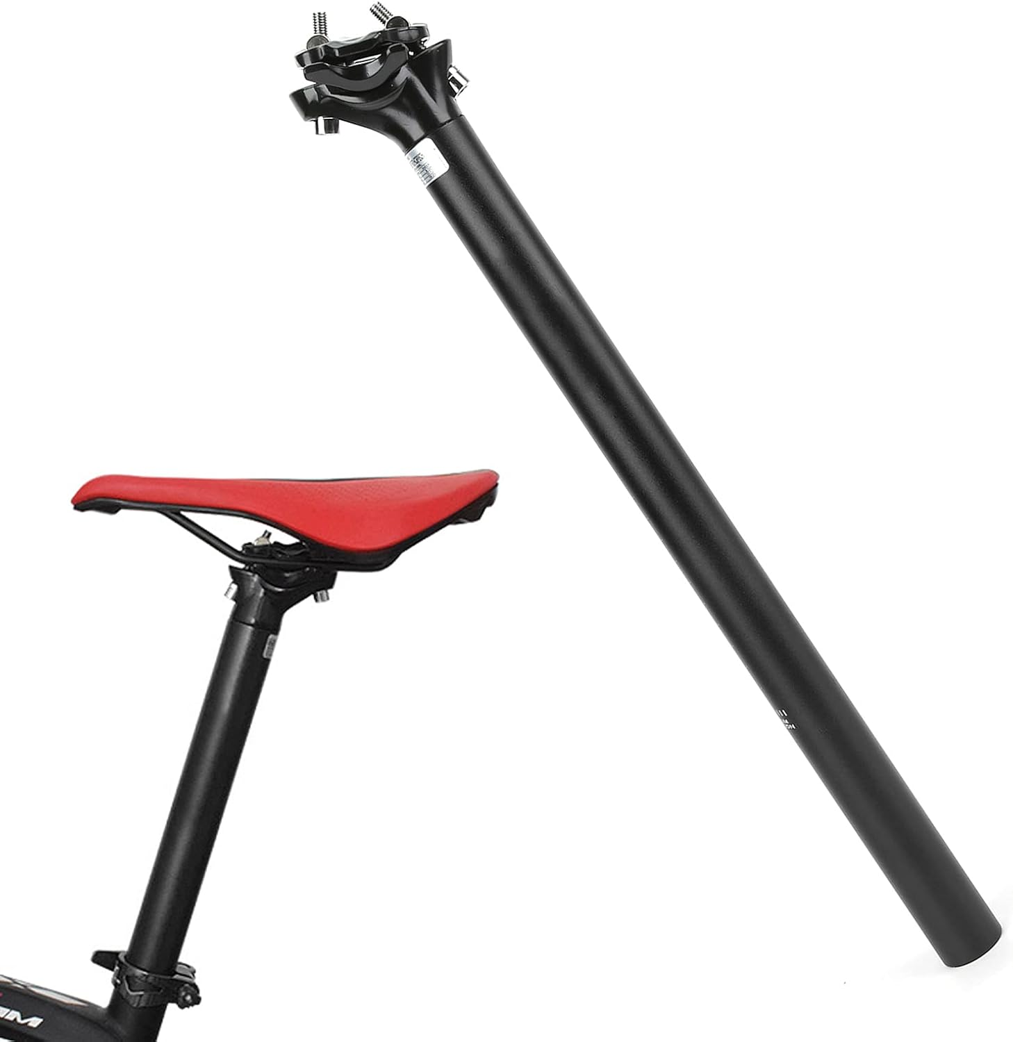 Bicycle Seatpost, High Hardness Bike Tube 30.9X400Mm Corrosion Resistant for Road Bicycle(Black) image number 3