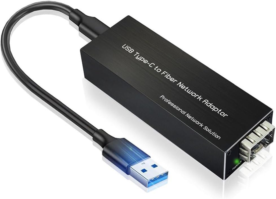 USB-C to SFP Gigabit Ethernet Adapter USB3.0 Type-C to 100/1000Base-X SFP Network Card image number 2