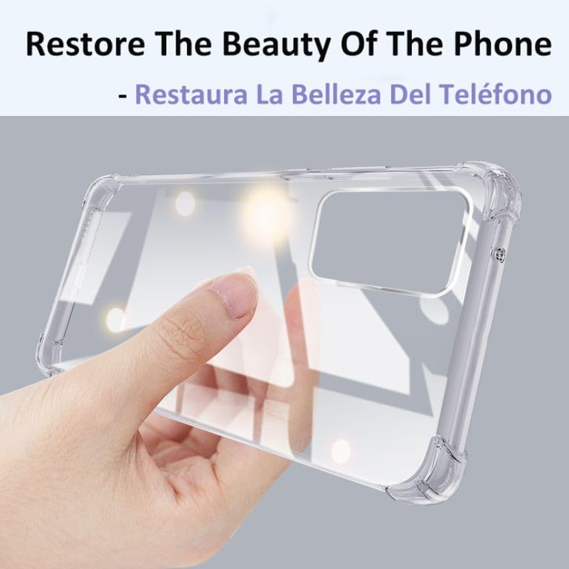 USTIYA Case for Samsung Galaxy A53 5G Clear TPU Four Corners Protective Cover Transparent Soft image number 3