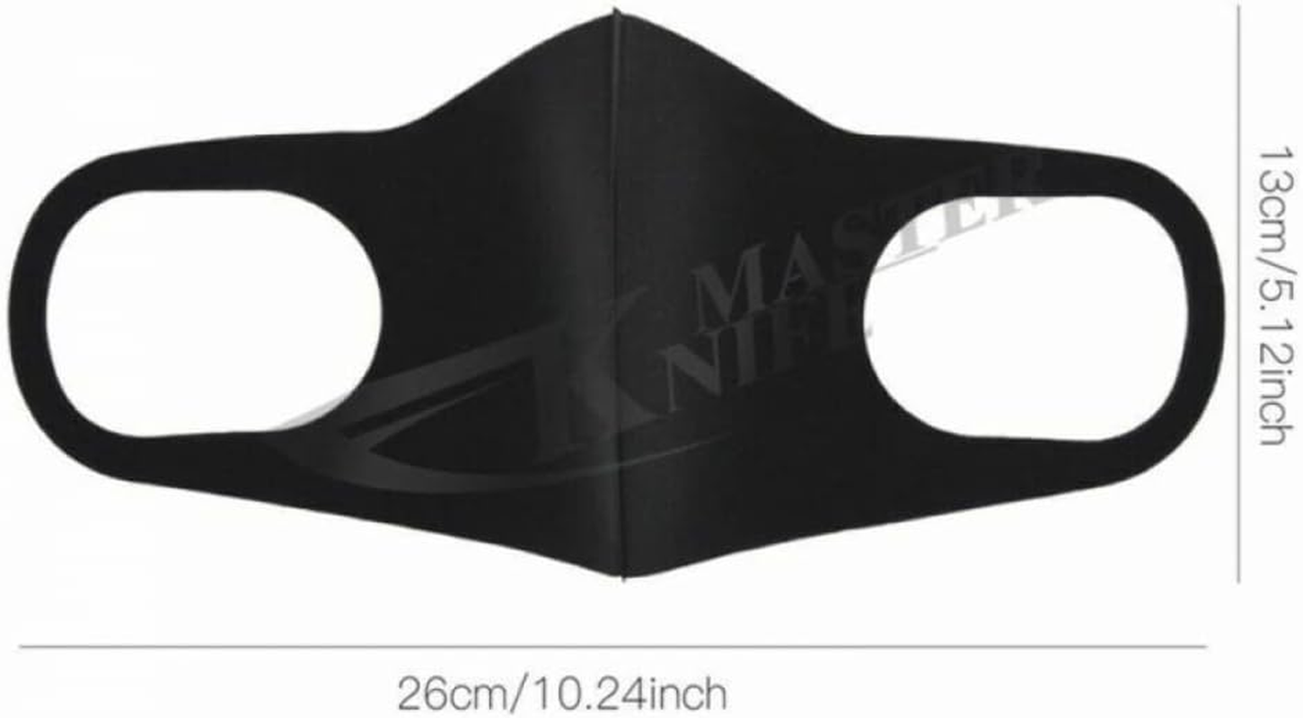 10 Pack Face Mask, anti Dust Mouth Mask, Unisex Anti-Pollution Facemask, Reusable & Washable Masks for Running, Cycling, Skiing Motorbikes, Outdoor Activities (Black)