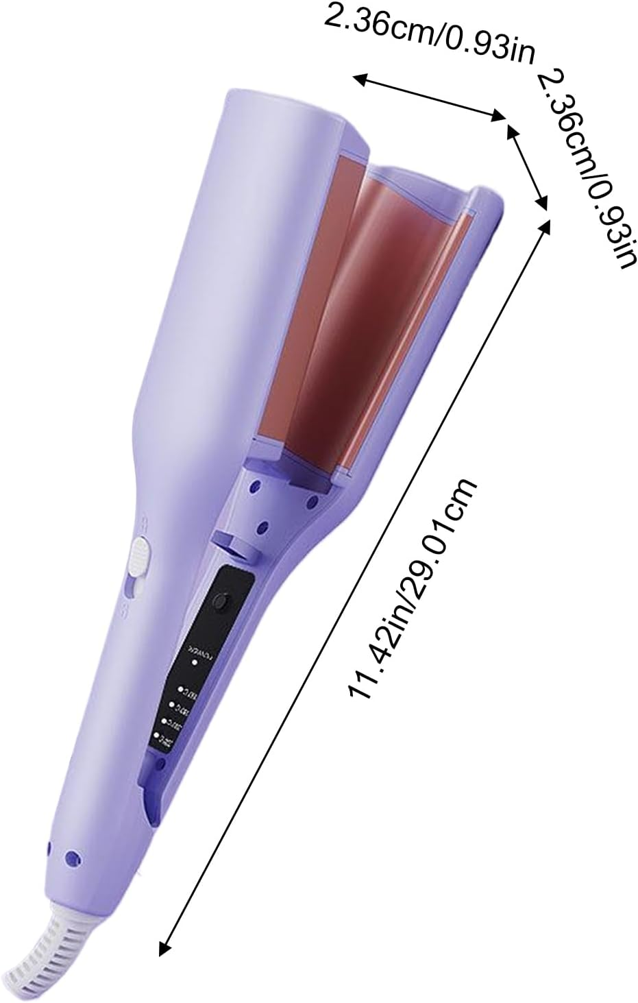 Negative Ion Technology Hair Styling Tools，French Curling Iron，Ionic Curling Wand，Four-Speed Temperature Control System，Portable Anti-Scalding，Smoothes Frizz，Suitable for Daily Styling and Home Use - Pink image number 4