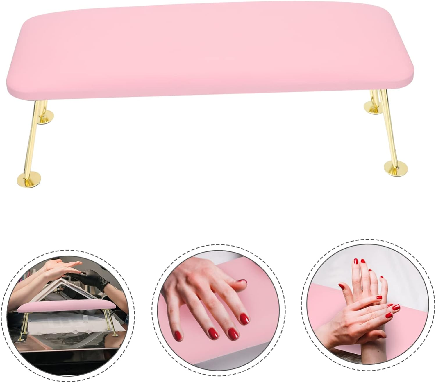 FOMIYES Manicure Hand Pillow Cushion Leather Material and Removable Design for Comfortable Nail Art Work