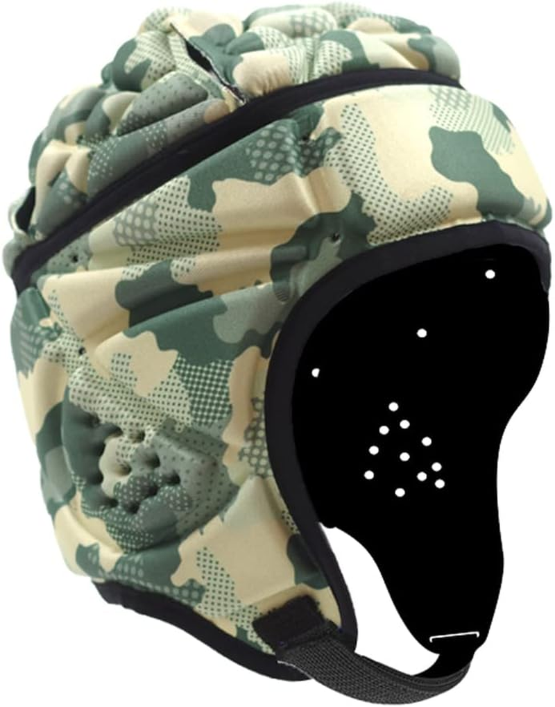Padded Helmet Protective Headgear for Rugby Football Soccer