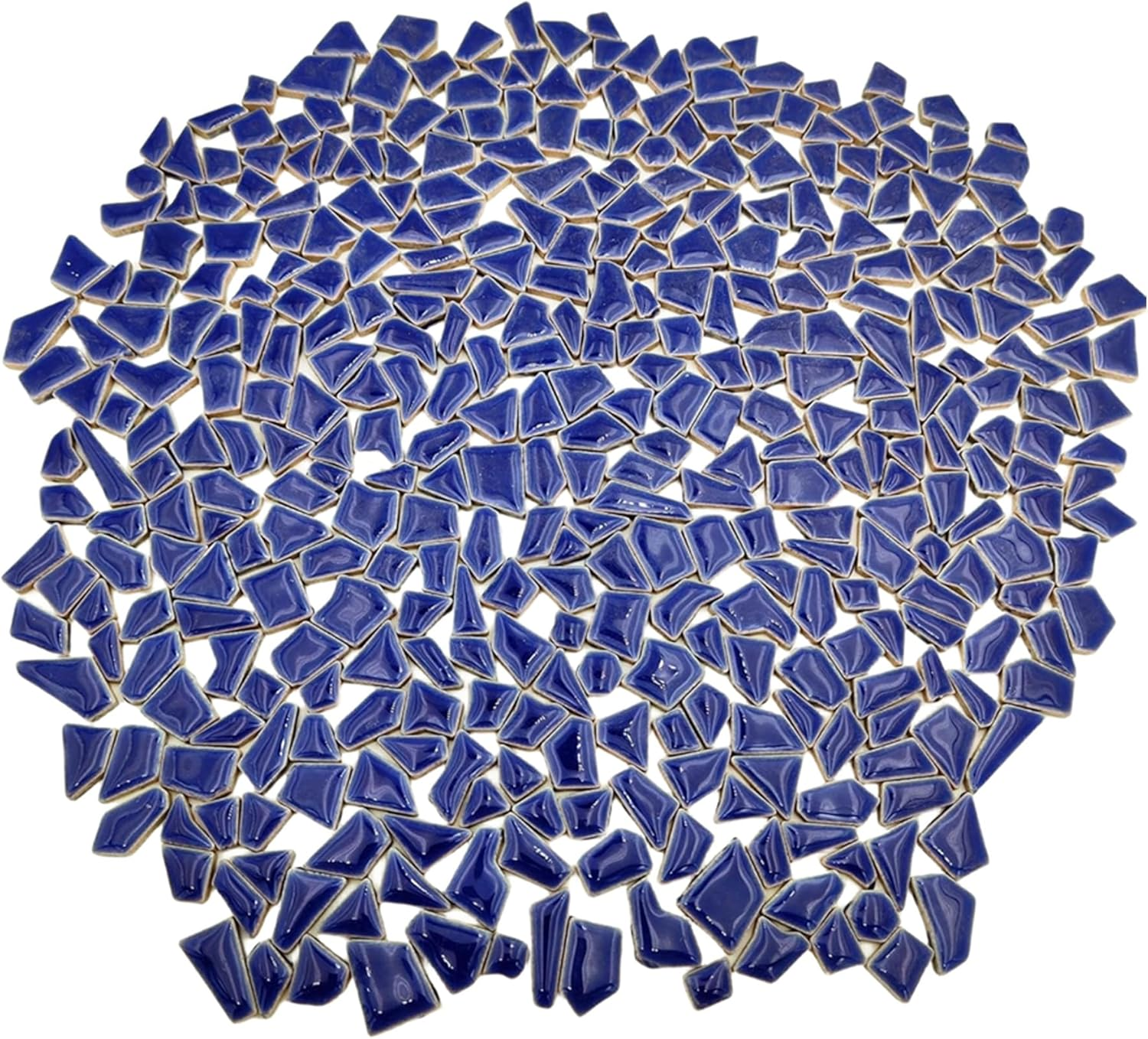 1.1LB Irregular Ceramics Mosaic Tiles, Mosaic Pieces Stones for DIY Mosaic Making Craft Hobby Arts Home Wall Decoration (Green)