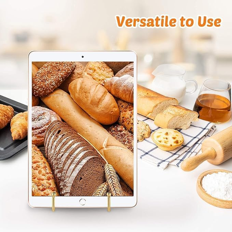 2 Pcs Metal Square Wire Easel Stand, Plate Holder Display Stands, Picture Frame Stands for Display Photos, Decorative Platter, Book and Table Top Arts