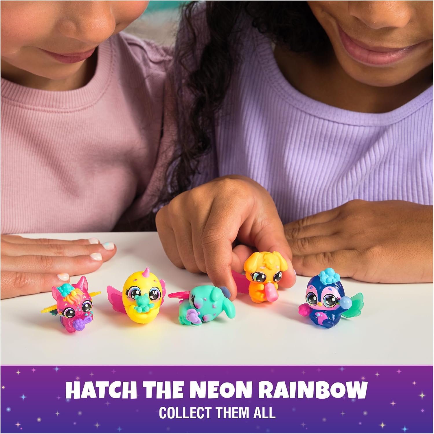 Hatchimals Alive, Neon Rainbow 1-Pack Blind Box Surprise Toy (Styles May Vary), Color Reveal Egg, Kids Toys for Girls & Boys Ages 3 and Up image number 1