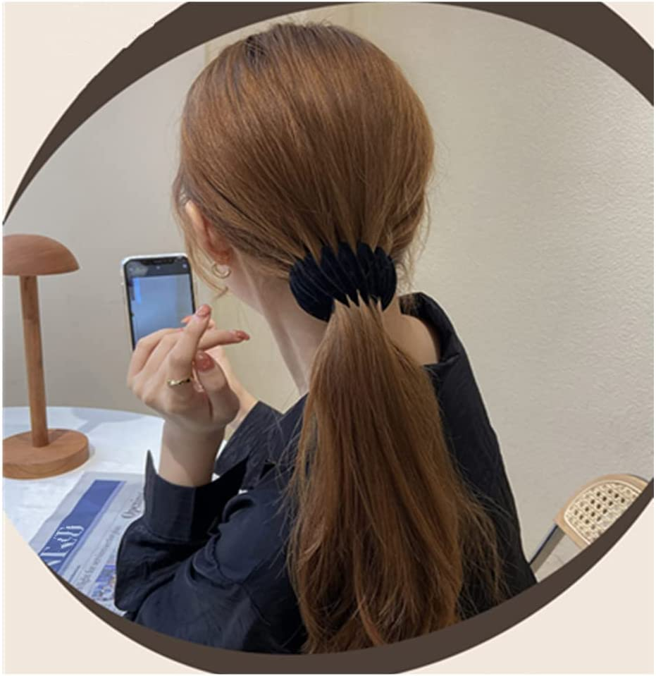 5 Pcs Birds Nest Hair Clip,Ponytail Hairpin Curling Iron,Bird Nest Shaped Hair Clips Hair Claw Clamps Bun Makers Expandable Ponytail Holder Hair Accessories for Women and Girls image number 3