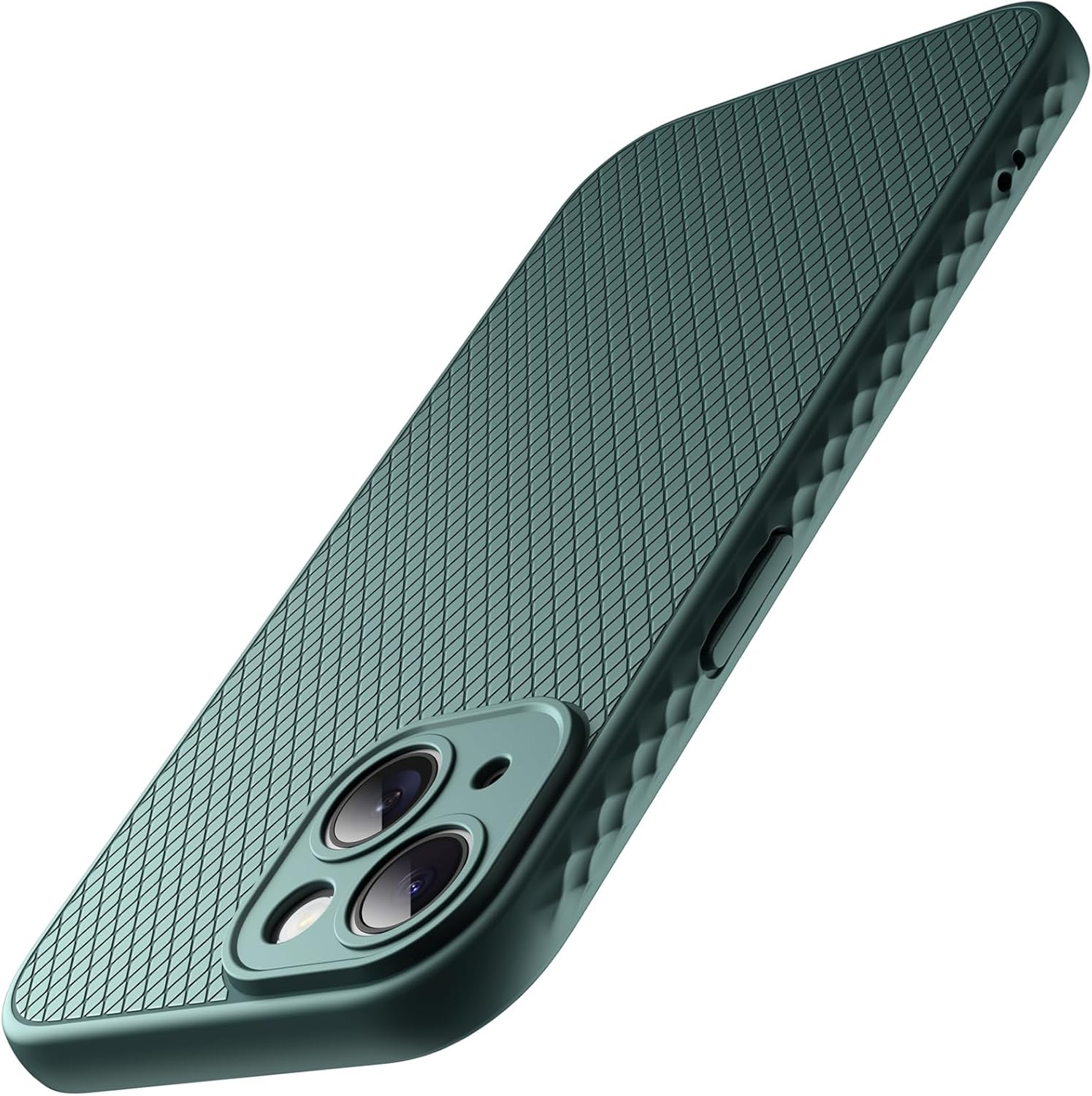 Jetech Grip Case for Iphone 15 Pro Max 6.7-Inch, Soft TPU Slim Fit Protective Phone Cover with Camera Lens Full Protection, Shockproof (Black Titanium)