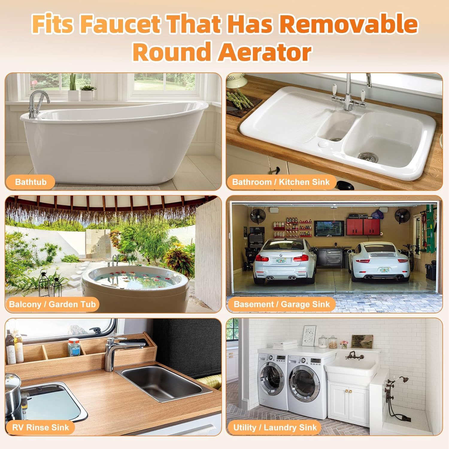 Bathtub Faucet Sprayer Attachment for Dog Washing - Hose with Adapters for Tub and Sink image number 5