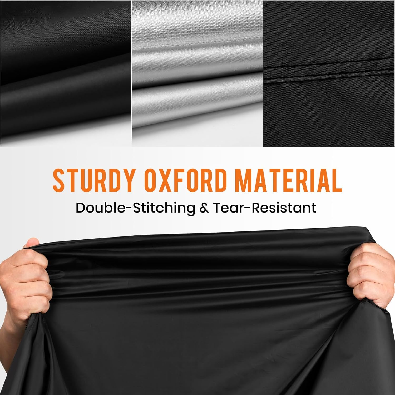 Favoto Waterproof Motorbike Cover Outdoor Motorcycle Cover 210T Oxford UV Scratch Heat-Resistant All Season Protection with Night Reflector Lock-Holes for Moped Cycle 295 X 105 X 125 Cm image number 3