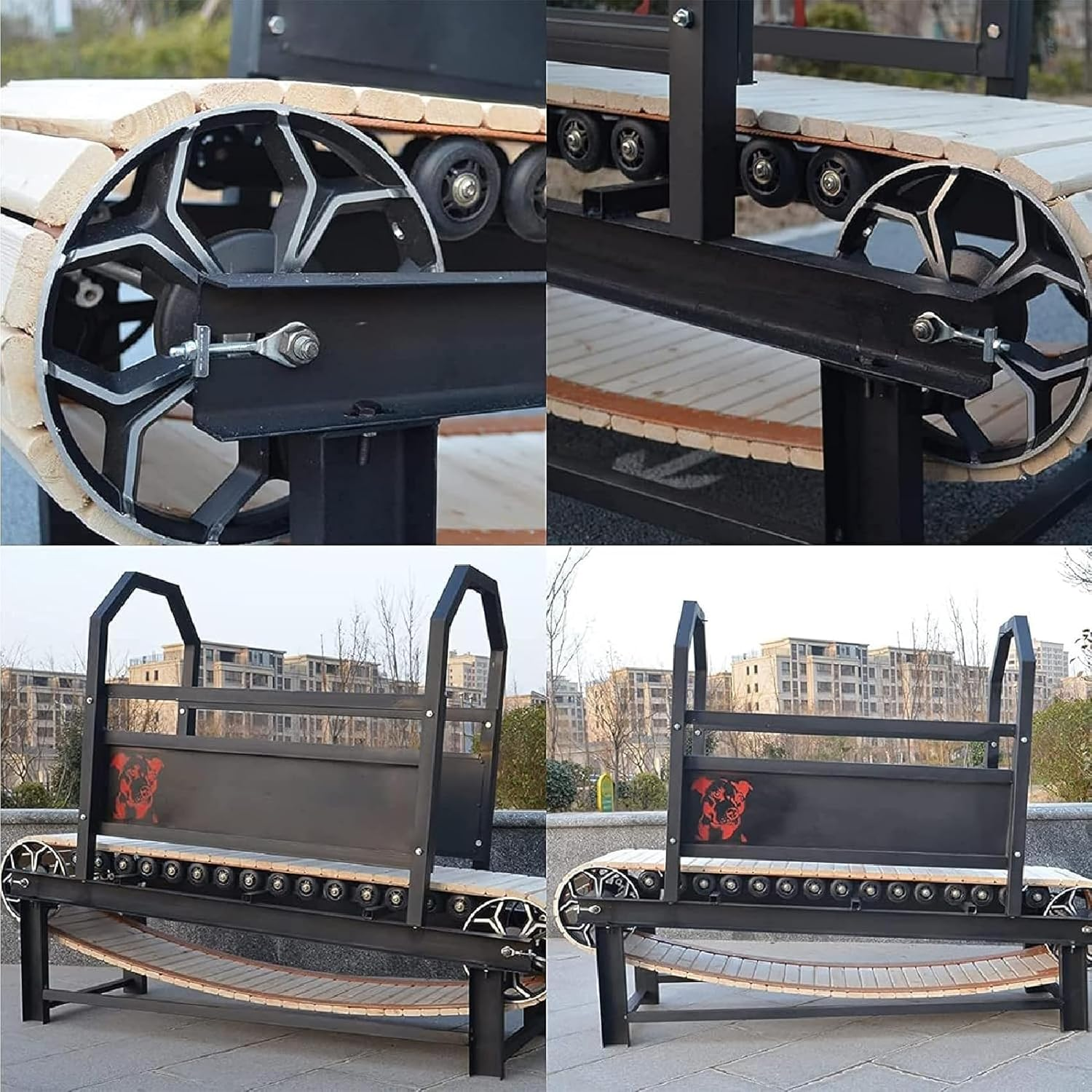 Dog Treadmill, 50Kg/110.23Lb Load Capacity, Training Equipment for Bulldog Endurance, Indoor & Outdoor Pet Running Machine for Health and Fitness image number 5