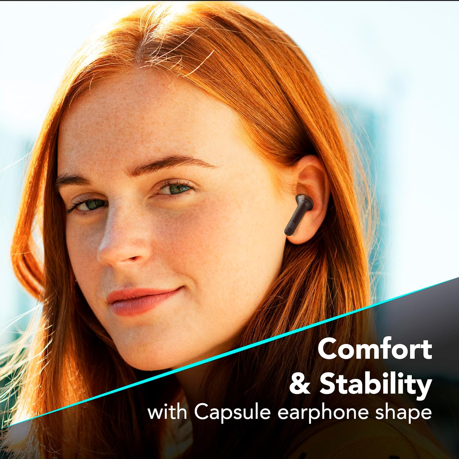 Cellularline | Seek PRO | Wireless Earbuds with Charging Case - Fast Charging: 45 Minutes - LED Display: Remaining Charge Indicator - Playtime: 15 Hours - Black image number 3