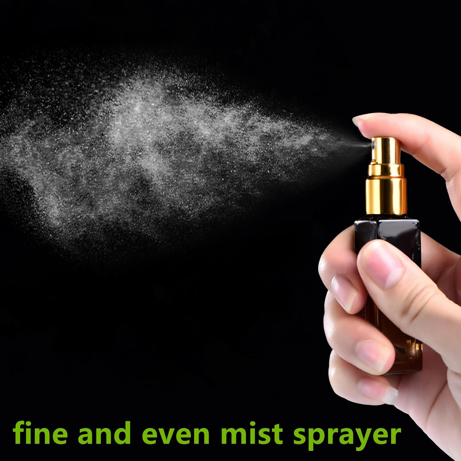 Yikimyfo Travel Perfume Spray Bottle, 4 Pcs(3Ml+5Ml+9Ml+10Ml) Leakproof Cologne Travel Bottle Refillable Perfume Bottle Fine Mist Perfume Atomizer Mini Spray Bottles Fragrance Bottle