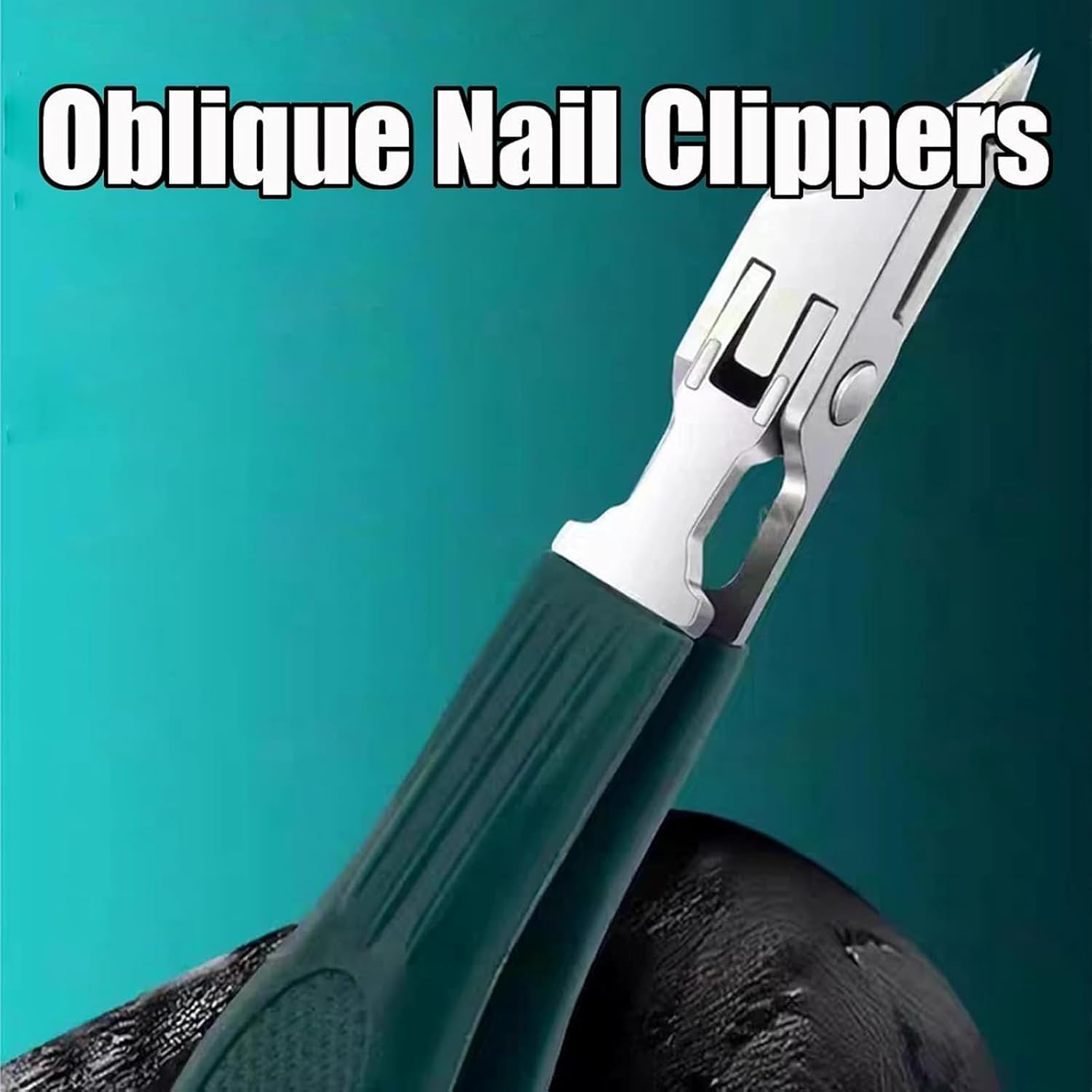 Super Sharp Oblique Nail Clippers, Sets of Eagle Beak Beveled Nail Clippers, Oblique Ingrown Toenail Clippers, Wide Jaw Opening Anti-Splash Slanted Nail Clipper (Orange) - Orange image number 6