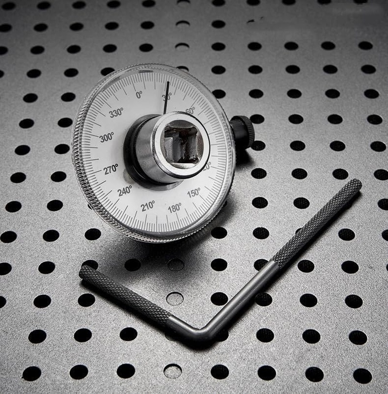 1/2 Inch Torque Wrench Angle Gauge Tool, 360&deg; Adjustable 1/2" Drive Torque Meter Wrench Set, Professional Measure Tool image number 3