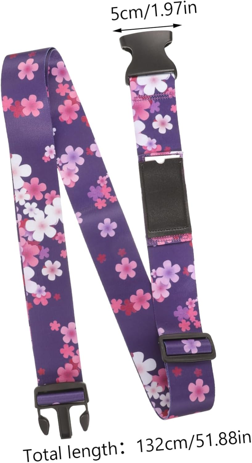 TOVINANNA Luggage Strap Suitcase Belt Adjustable Heavy Duty Luggage Wrap for Travel Connector Strap Holder image number 5