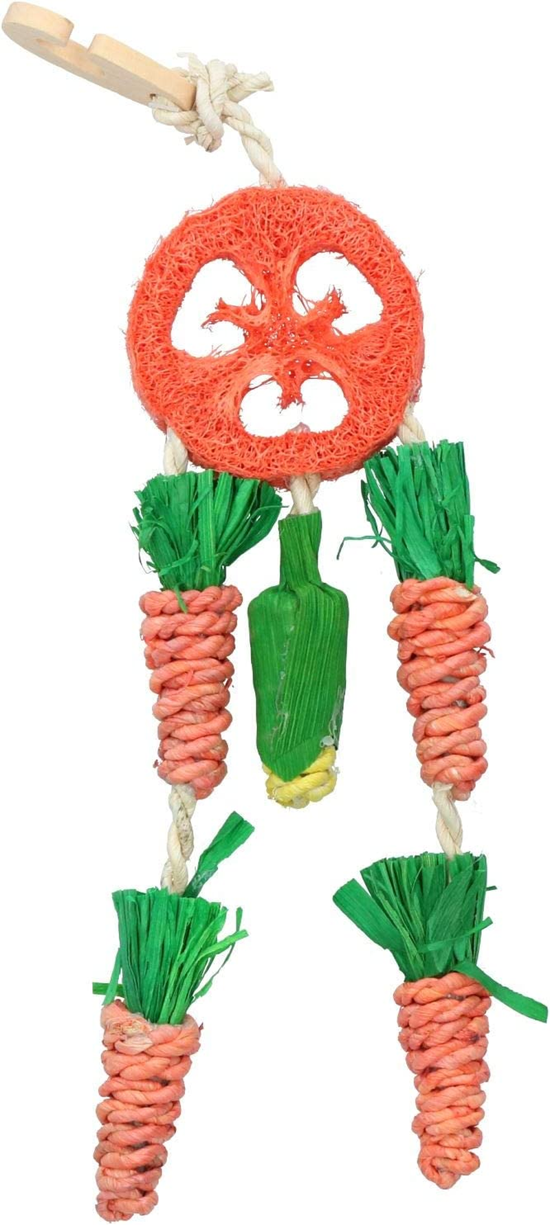 Boredom Breaker Carrot Dream Catcher for Small Animals, Clear image number 4