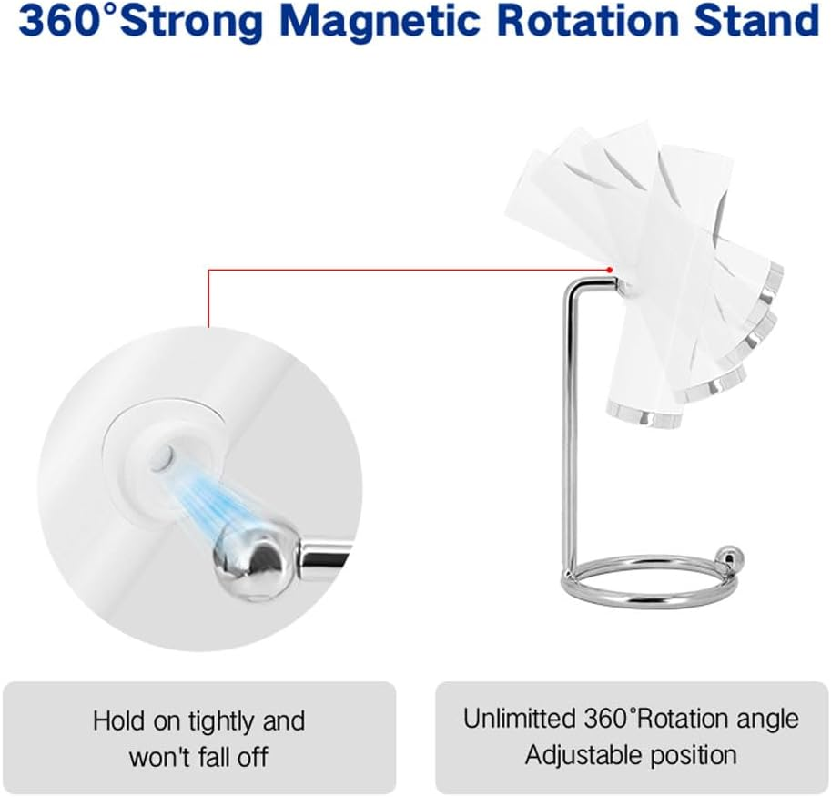 Wenxintek UV Nail Lamp,2 in 1 Desktop & Handheld UV Light for Gel Nails,Mini LED Nails Dryer Flash Cure Lamp for Acrylic Nail Extension Gel Tips Home Salon,Magnetic Stand,Usb Cable