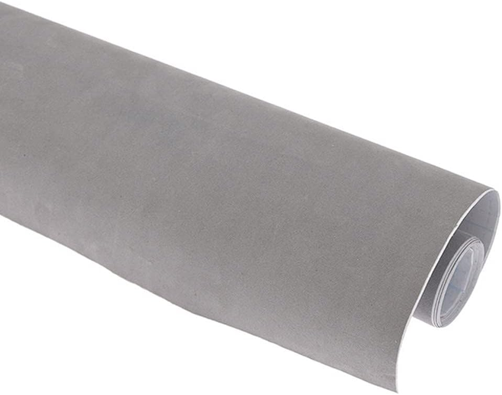 Self Adhesive Felt Roll, Multifunctional Decorative Soft Velvet Sticky Back Felt, Simple Modern Solid Color Drawer Liner for Jewelry Wall Photo Frame (Grey)