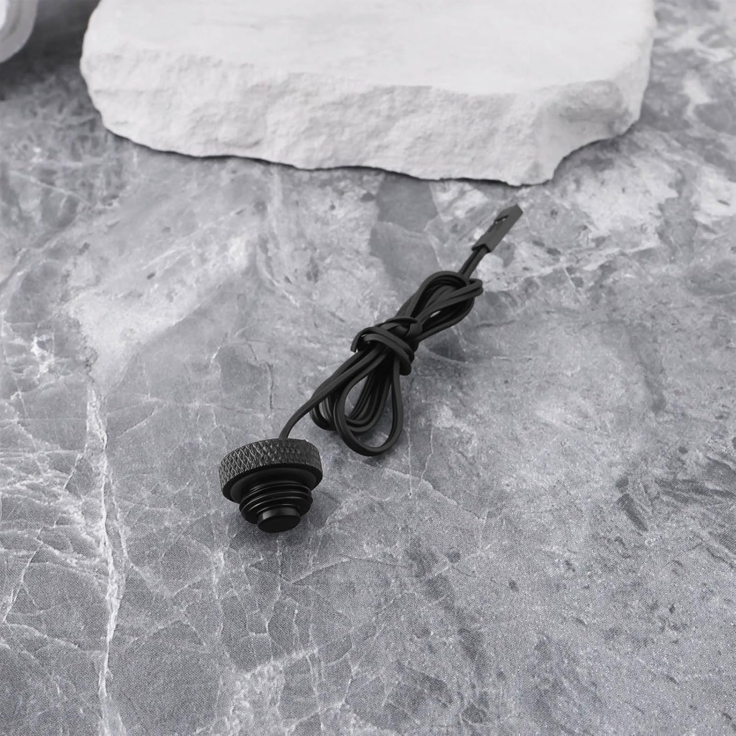 Emagtech 1Pc G1/4" Temperature Sensor Plug 2-Pin Du-Pont Terminal 10K Water Cooling Monitoring Fitting Connector 50Cm Wire image number 4