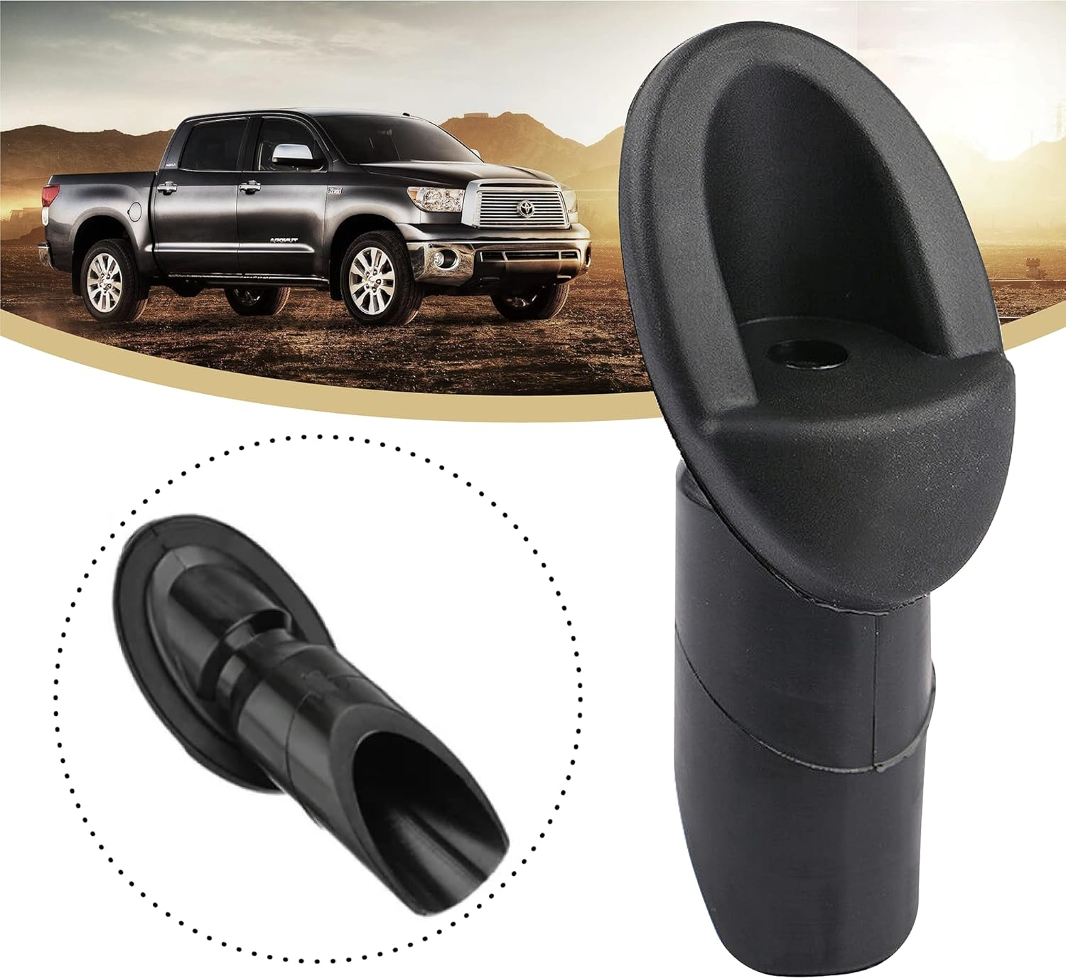 Antenna Ornament for 2007-2012 Toyota Tundra - Toyota Genuine Accessory 86392-0C040 Manual Radio Antenna Mounted Base Bezel image number 1