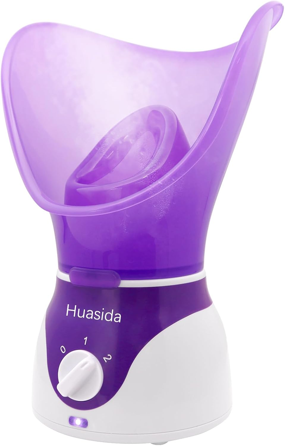 Facial Steamer Professional Spa Home Facial Steamer Sauna Pores Cleanse Warm Mist Moisturizing Humidifier Temp Control Fast Steam Sprayer（Purple） image number 3