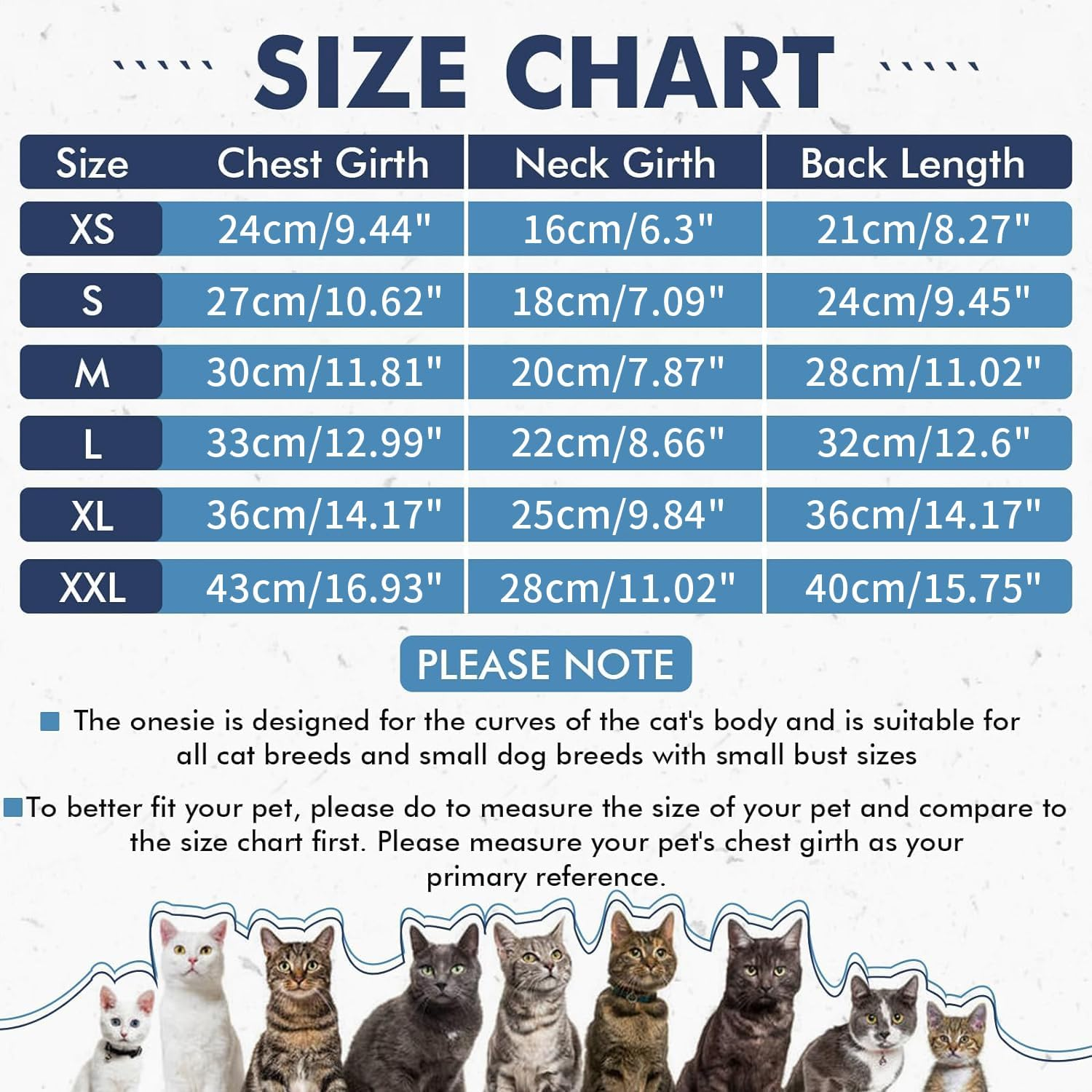 DENTRUN Cat Recovery Suit, Kitten Hair Sticky Onesie, Surgical Cone Alternative Shirts for Female Male Cat Recovery after Surgery, Cat Hair Spreading Prevent Clothes Pajama Apparel for Cats Only image number 3
