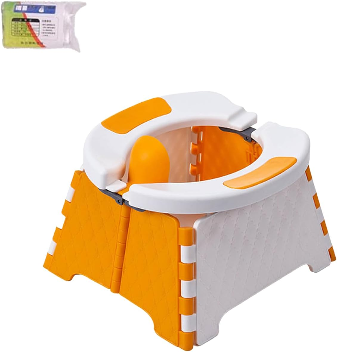 Portable Outdoor Potty Seat for Toddlers with 30 Disposable Bags for Easy Cleanup, Foldable Travel Potty for Camping with Carry Bag - Orevan image number 4
