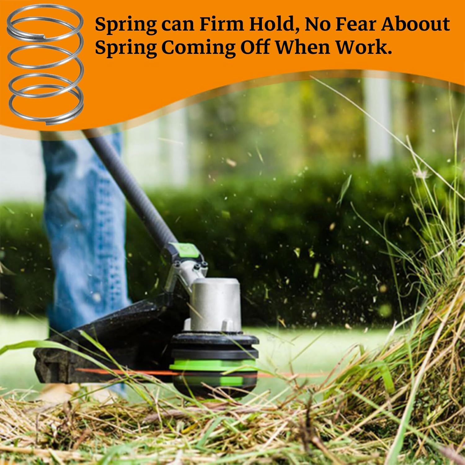 5PCS Trimmer Head Replacement Springs 678749001 &ndash; Compatible with Ryobi RY252CS/RY253SS Etc&ndash; 1.57"X1" High-Tensile Brushcutter Spring Parts