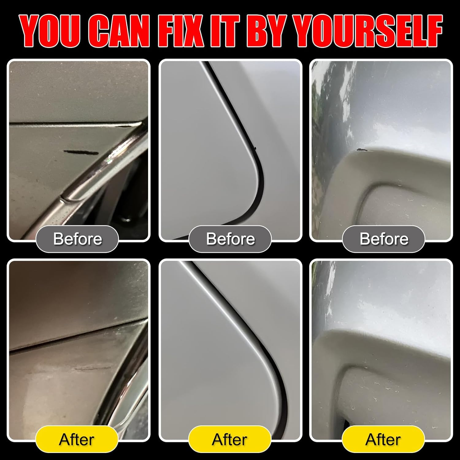 COSLAKE Car Touch up Paint(Atomic Silver(1J7)) for Lexus, Car Paint Scratch Repair Kit, Quick & Easy Solution to Repair, 2 in 1 Scratch Remover Pen with Color-Matched image number 5