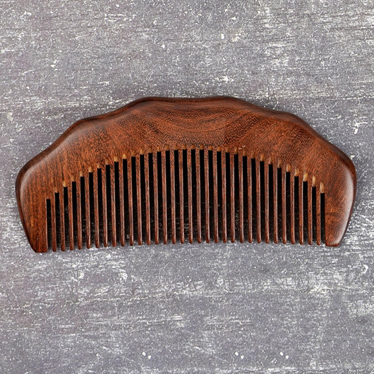 Anti-Static Sandalwood Comb, 1Pc Natural Sandalwood Hair Comb, Anti-Static Sandalwood Natural Hair Detangler Wooden Comb image number 2