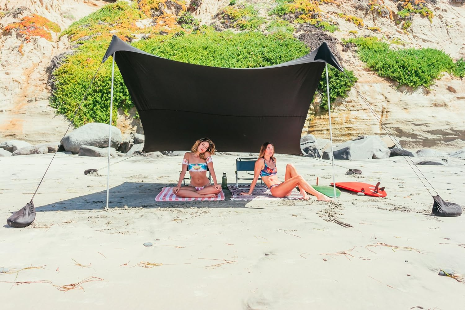 Neso Tents Grande Beach Tent, 2.1 M(7Ft) Tall, 2.8M(9Ft) X 2.8M(9Ft), Reinforced Corners and Cooler Pocket image number 4