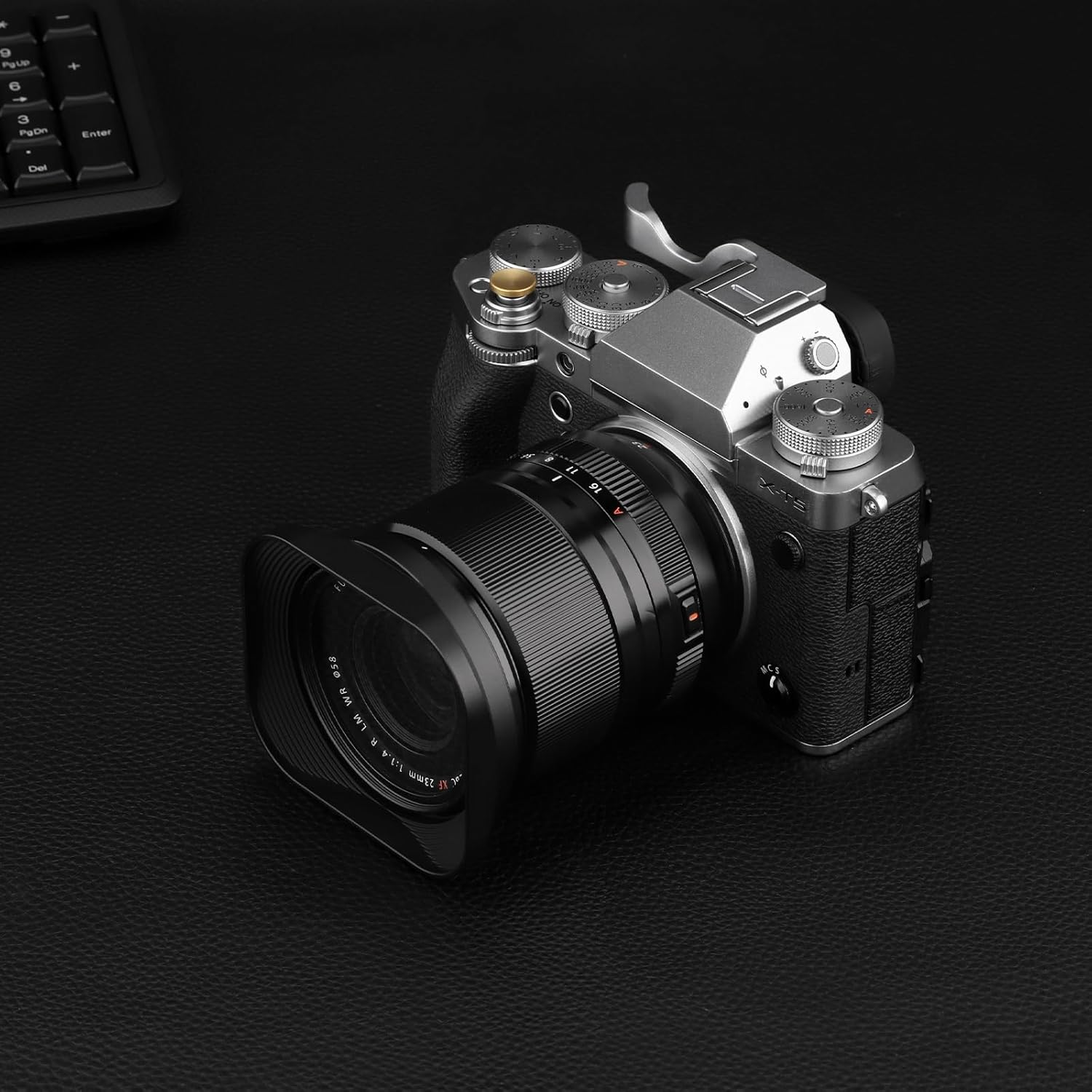 Haoge Metal Square Lens Hood for Fujifilm Xf16-50Mmf2.8-4.8 R LM WR, Xf33Mm F1.4 R WR Lens, Fuji XF 33Mm F/1.4 R LM WR Bayonet Hood Shade LH-X33 image number 3