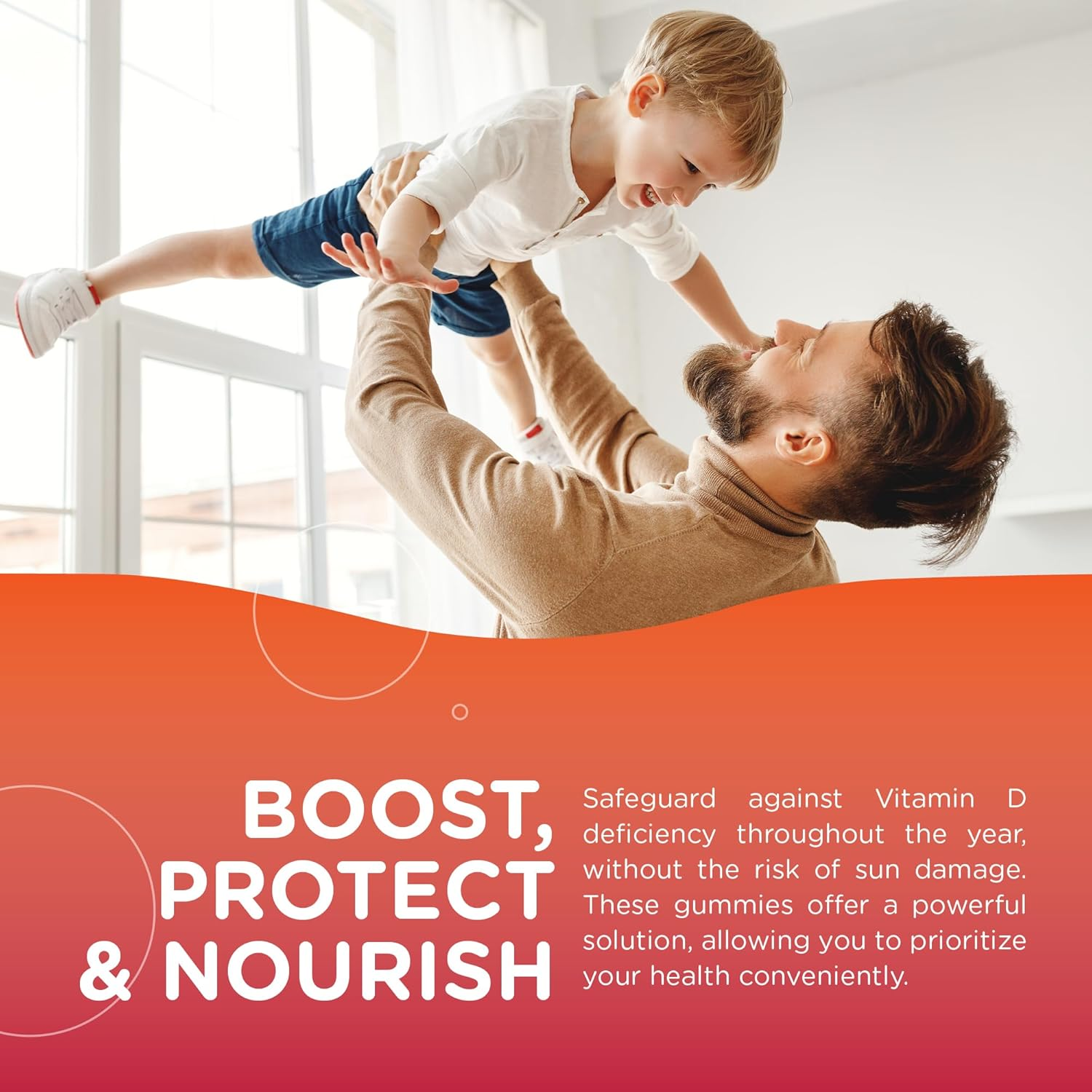 Chapter One Vitamin D3 Gummies 1000IU, Suports Healthy Bones, Muscles and Immunity, Certified Kosher, 60 Flavored Gummies image number 1