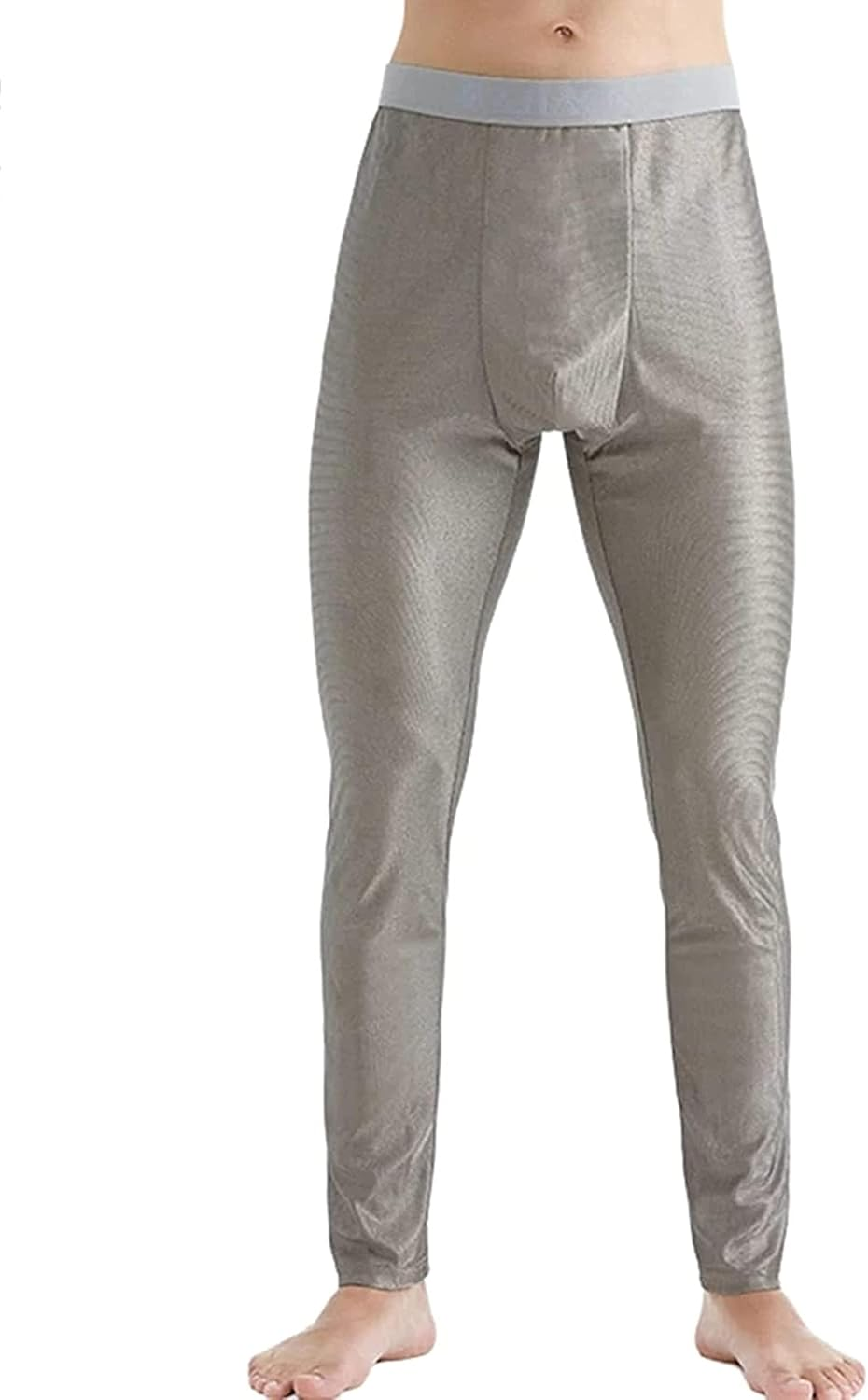 Electromagnetic Radiation Protective Long Underwear, Silver Fiber, EMF Shielding Household Casual Wear for Men, Protect Health,2Xl,Tops