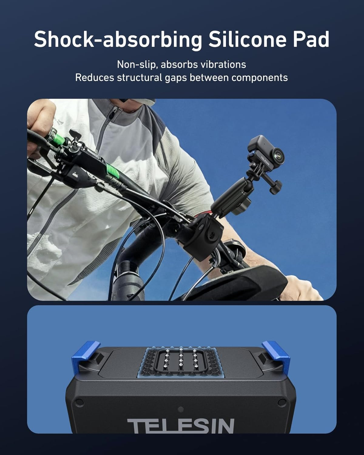 TELESIN Magnetic Quick Release Charging Adapter Mount for DJI Osmo Nano, with 1/4 Screw Hole, Foldable Adapter Base for DJI Osmo Nano Accessories image number 6