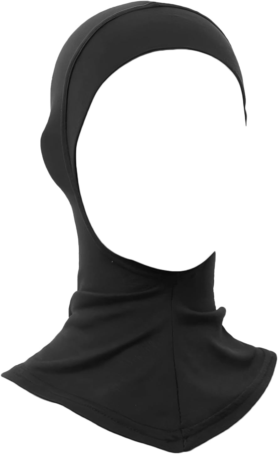 CENZICOM Hijab Cap for Women, 2 Pack, Adjustable Turban with Full Neck Coverage, Stretchy image number 1