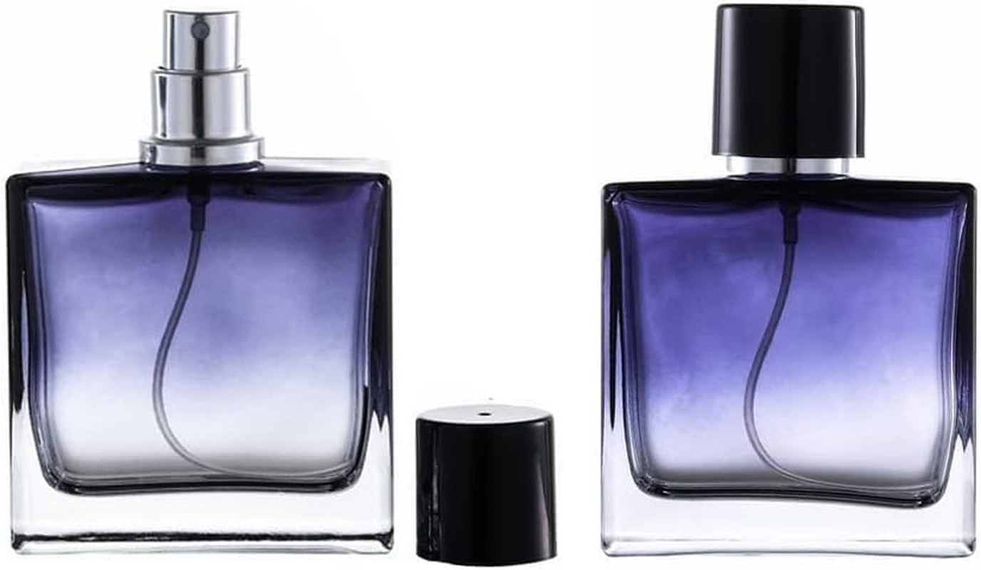 Two 50 Ml Gradient Blue Spray Bottles, Perfume Travel Bottles, Fine Fog, Leak Proof Perfume Spray, Refillable Perfume Containers, Suitable for Perfume, Essential Oil, Air Freshener Haheihei image number 3
