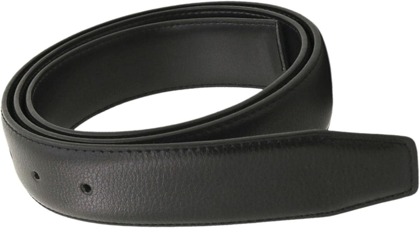 Perfeclan Vintage Style Mens Belt, DIY without Buckle Solid Color Waistband 33Mm Width 120Cm Waist Belt Dress Casual Adults Replacement - White image number 5