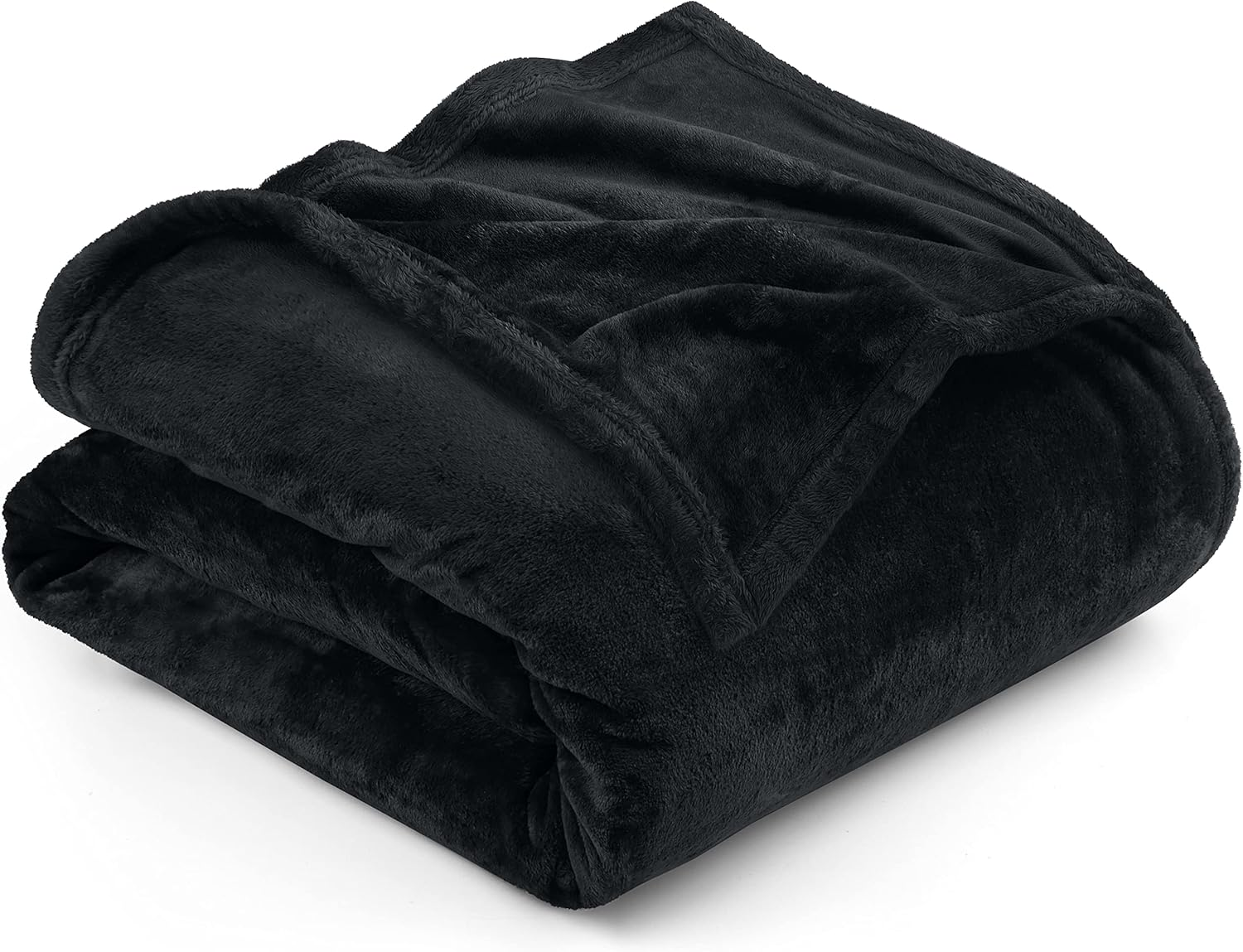 Utopia Bedding Fleece Blanket Throw Size Black 300GSM Luxury Blanket for Couch Sofa Bed Anti-Static Fuzzy Soft Blanket Microfiber (60X50 Inches)