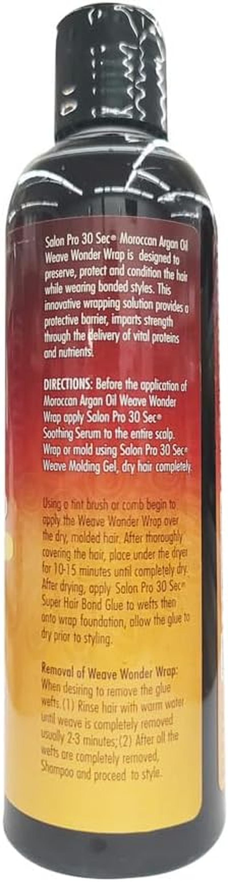 Salon Pro 30 Sec Moroccan Argan Oil Weave Wonder Wrap Dark
