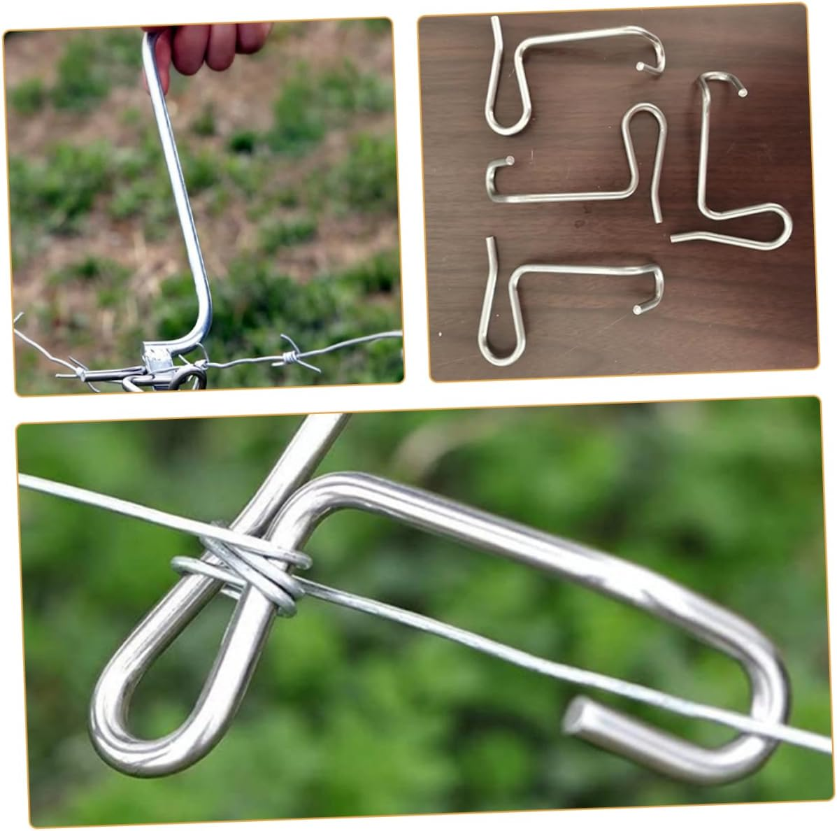 Yardwe 10Pcs Stainless Steel Fence Wire Tensioners Metal Wire Tightener for Garden and Farm Fences Quick Repair Tool Suitable for All Types image number 6